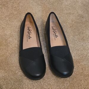 Life Stride Women's Intro Black Slip On Loafers Sz 9M